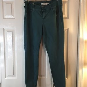 Teal torrid distressed skinny jeans